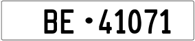 Trailer License Plate